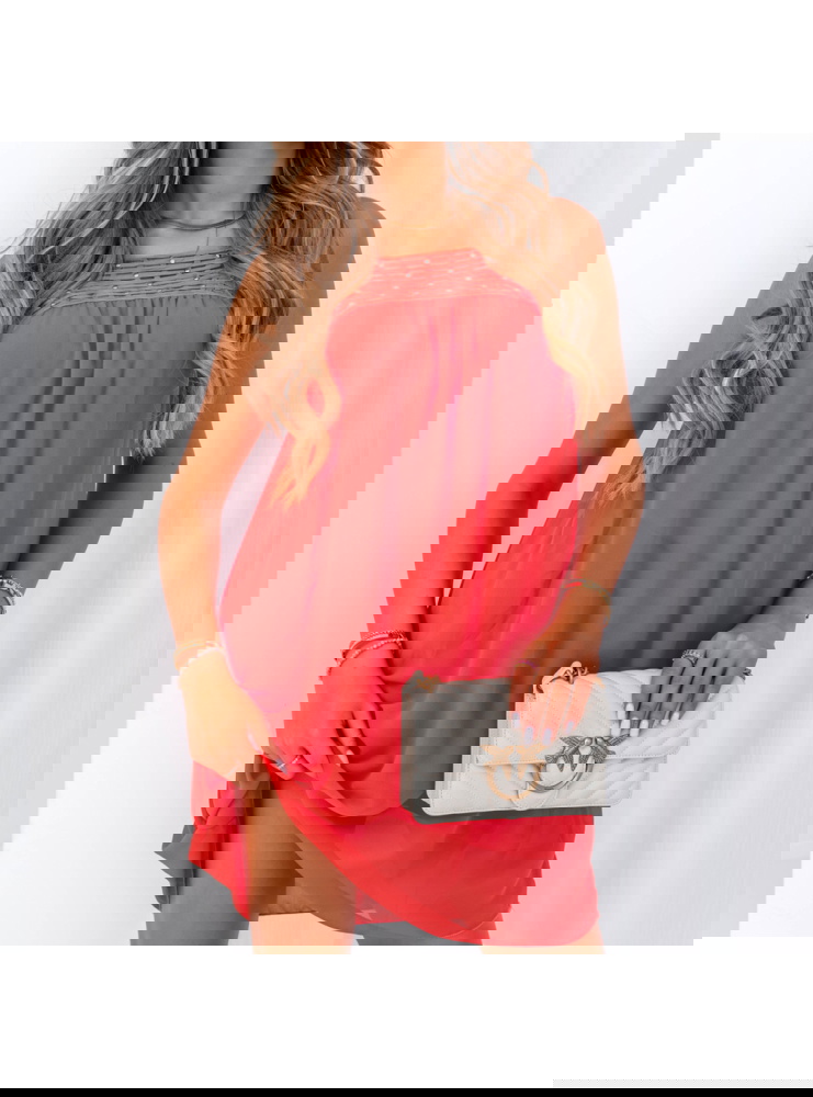 Koralowa sukienka na ramiączkach Karrah