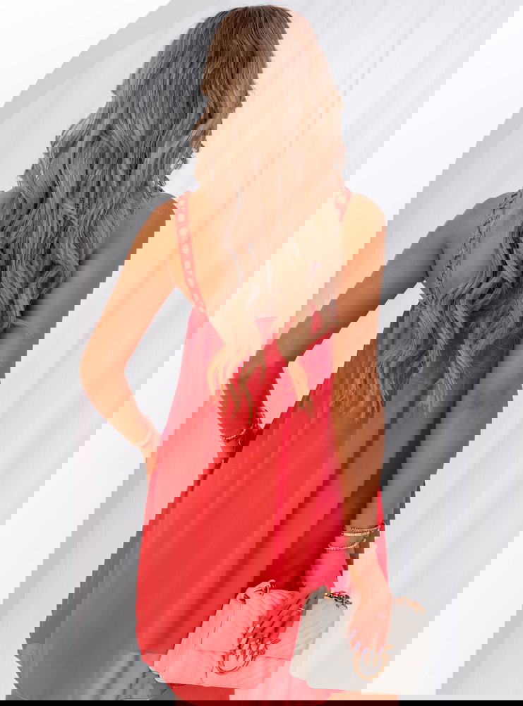 Koralowa sukienka na ramiączkach Karrah