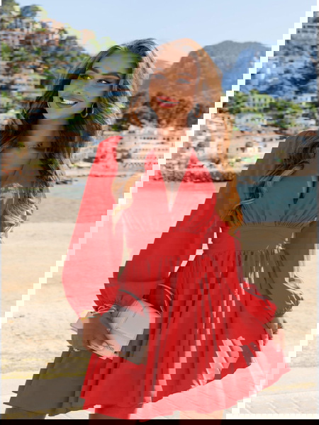 Malinowa sukienka... 2