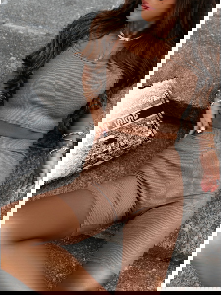 Prążkowany komplet legginsy... 2