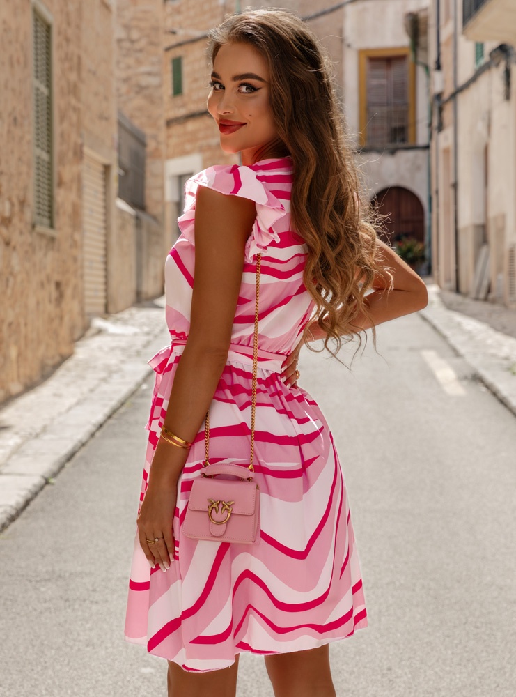 Sukienka z wiązaniem w talii Felisa - E8