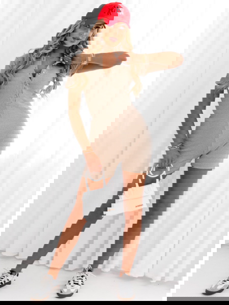 Beżowy prążkowany... 2