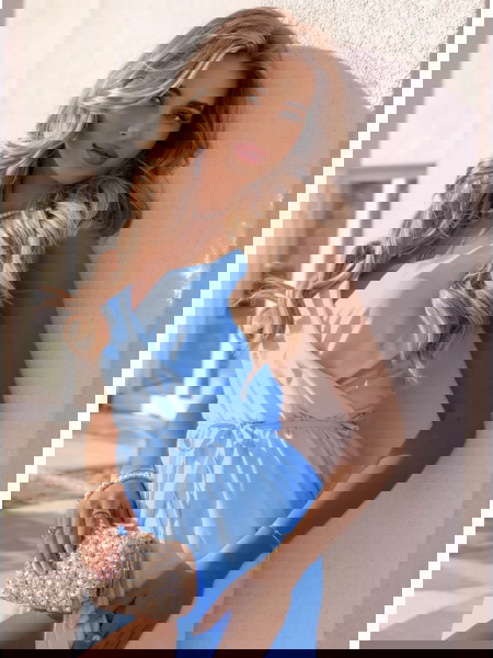 Błękitna długa przekładana... 2