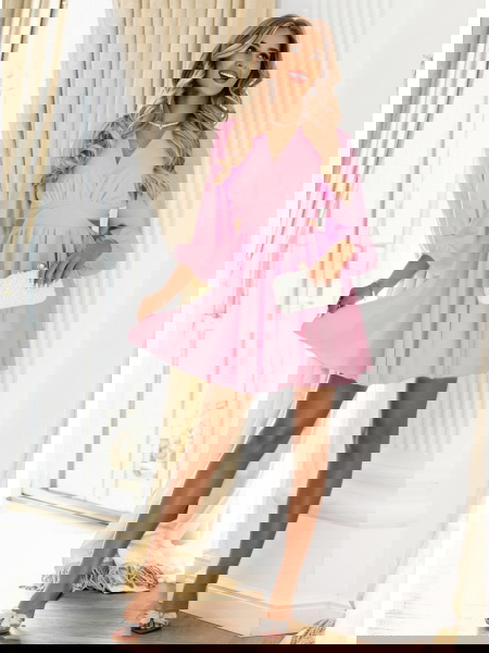 Pudrowa sukienka... 2