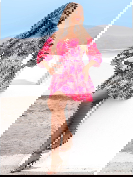 Kwiecista sukienka typu... 2