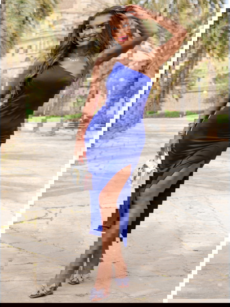 Chabrowa sukienka midi na... 2