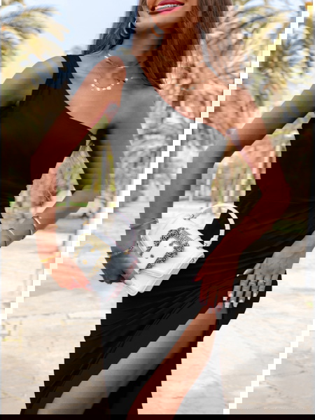 Czarna sukienka midi na... 2