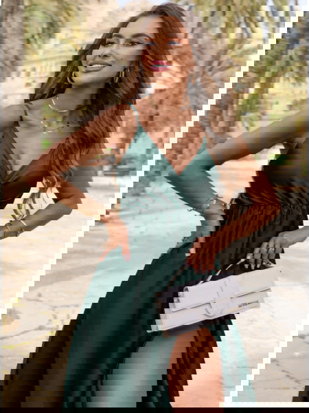 Sukienka satynowa maxi na... 2