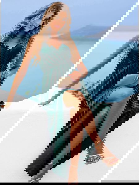 Sukienka satynowa maxi na... 2