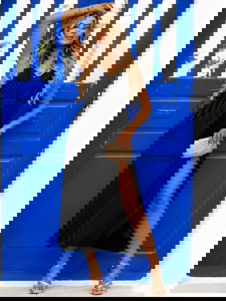 Czarna sukienka satynowa... 2