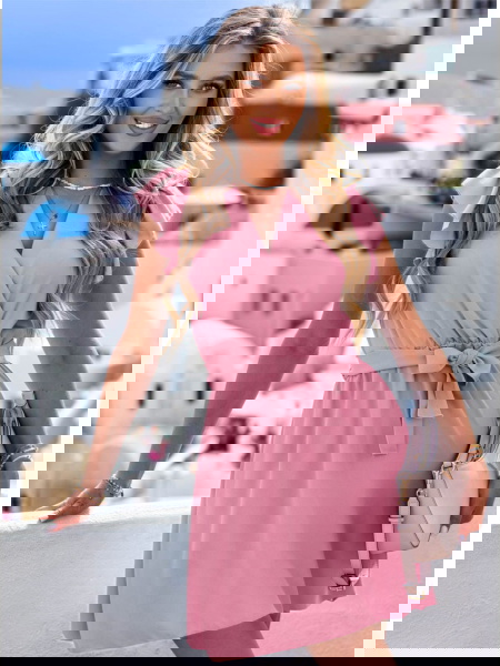 Sukienka z wiązaniem w... 2