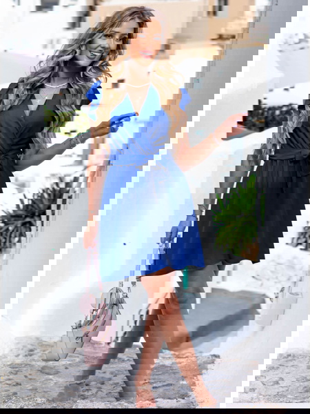 Chabrowa sukienka z... 2