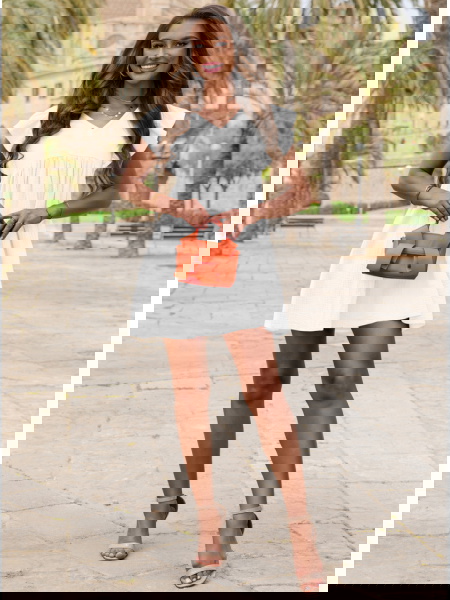 Biała muślinowa sukienka z... 2