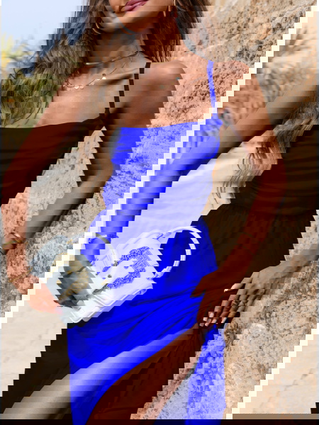 Chabrowa satynowa sukienka... 2