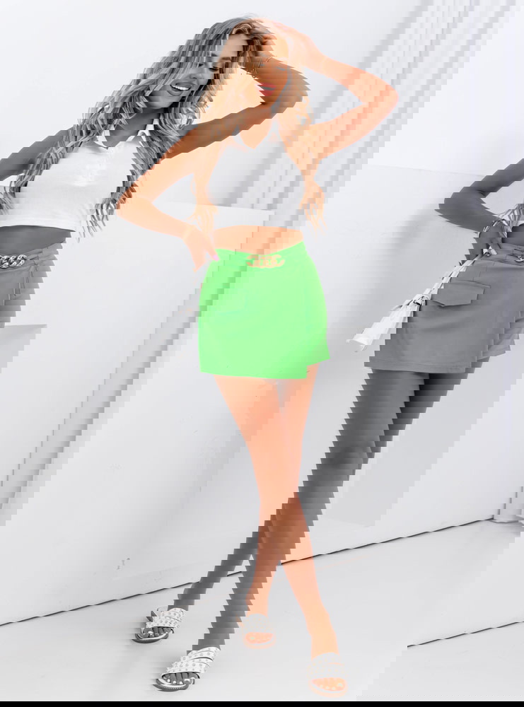 Zielone spódnico - spodenki z...