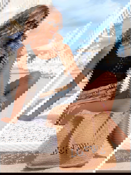 Czarna prążkowana bluzka z... 2