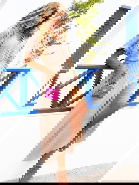 Beżowa muślinowa sukienka z... 2