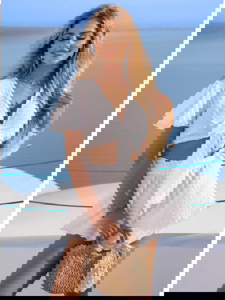 Biały muślinowy komplet... 2