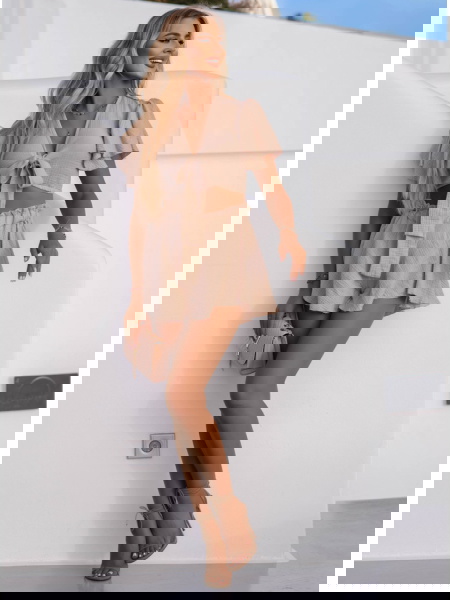 Beżowy muślinowy komplet... 2