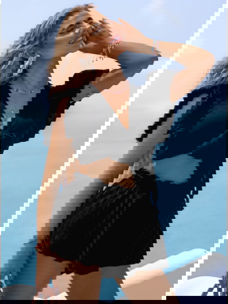 Czarny muślinowy komplet... 2