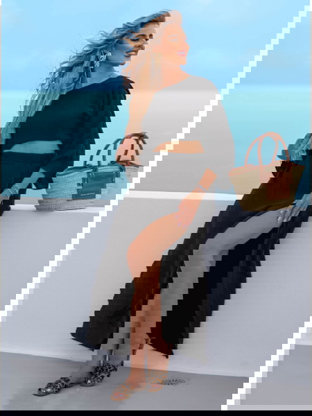 Czarny muślinowy komplet... 2