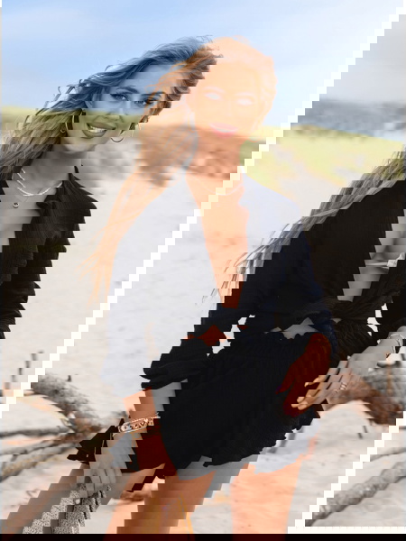 Czarny muślinowy komplet... 2