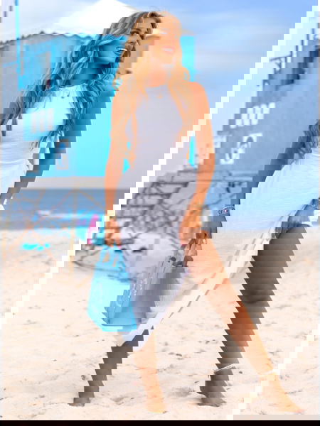 Biała muślinowa sukienka z... 2