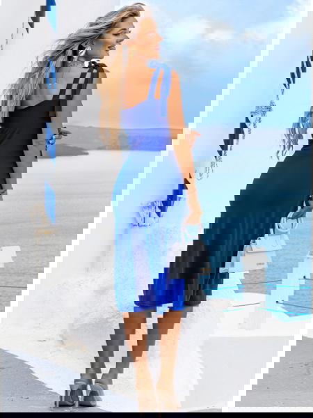 Chabrowa sukienka midi z... 2