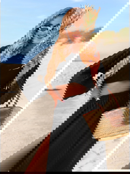 Czarny muślinowy komplet... 2