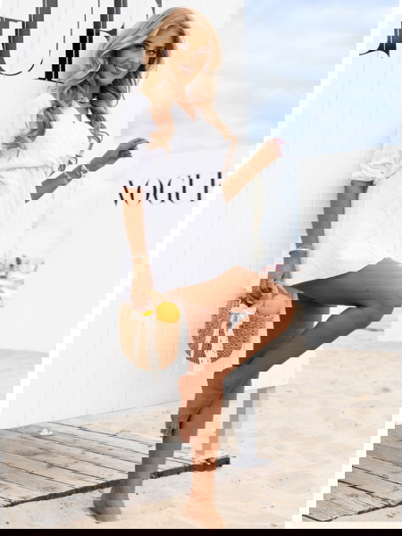 Biała muślinowa sukienka z... 2