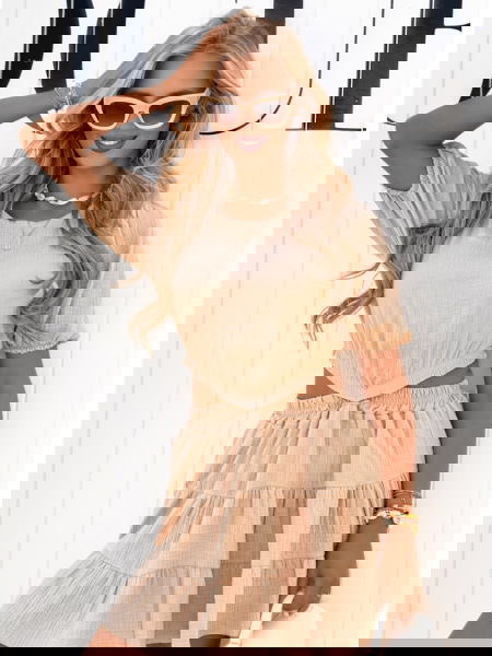 Beżowa rozkloszowana... 2