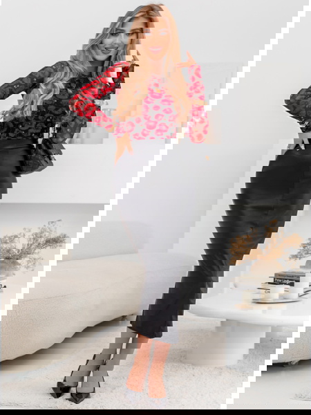 Czarna długa skórzana... 2