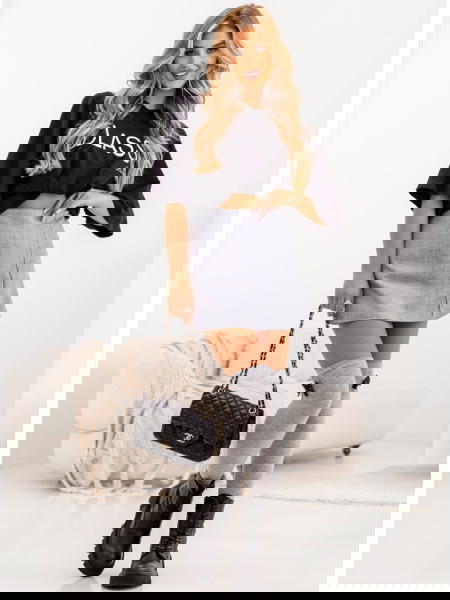 Szare zakolanówki z... 2