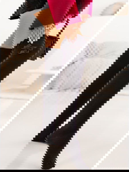 Czarne zakolanówki z... 2