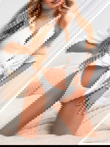 Białe majtki z koronką Jamee