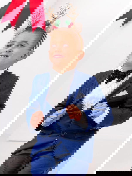 Czarna cekinowa mucha dla... 2