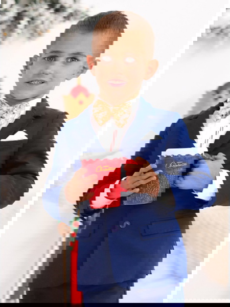 Złota cekinowa mucha dla... 2