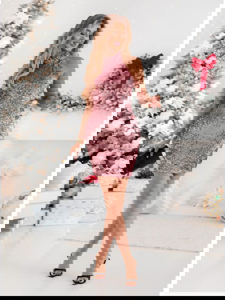 Cekinowa sukienka z... 2