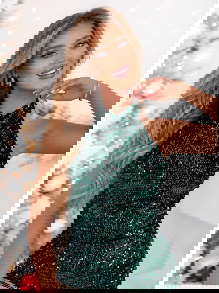 Cekinowa sukienka z... 2