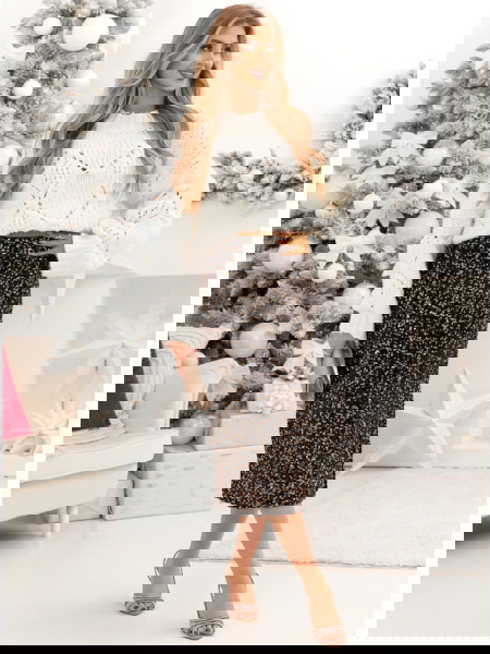 Złota cekinowa spódnica Raynie 2