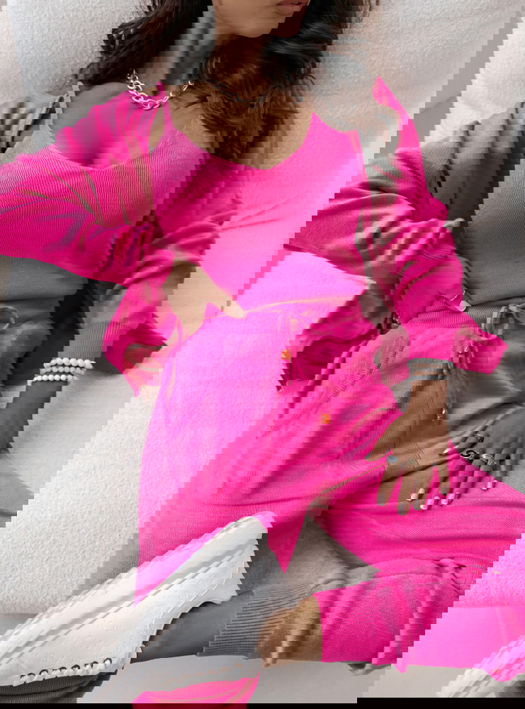 Komplet sweterkowy 2 częściowy bluza...