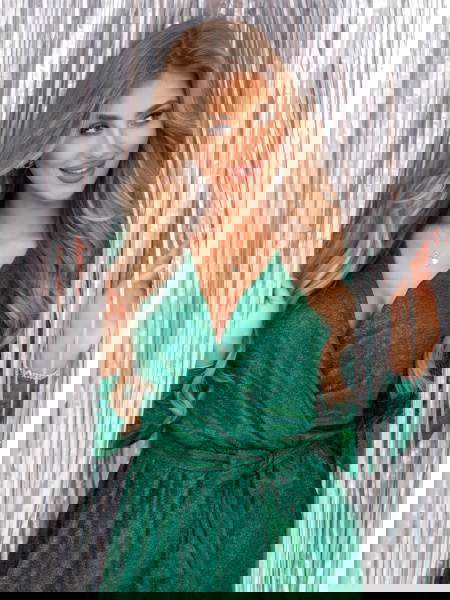 Błyszcząca sukienka z... 2