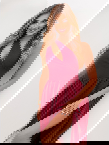 Bordowa sukienka na jedno... 2