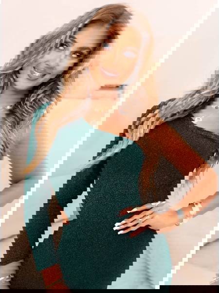 Długa błyszcząca sukienka z... 2