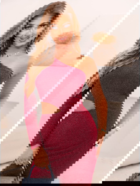 Długa błyszcząca sukienka z... 2