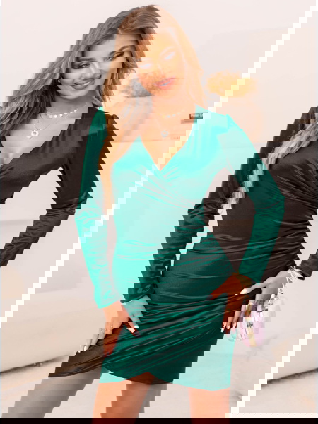 Satynowa sukienka z... 2