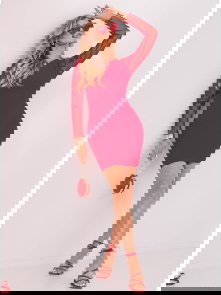 Malinowa sukienka z... 2