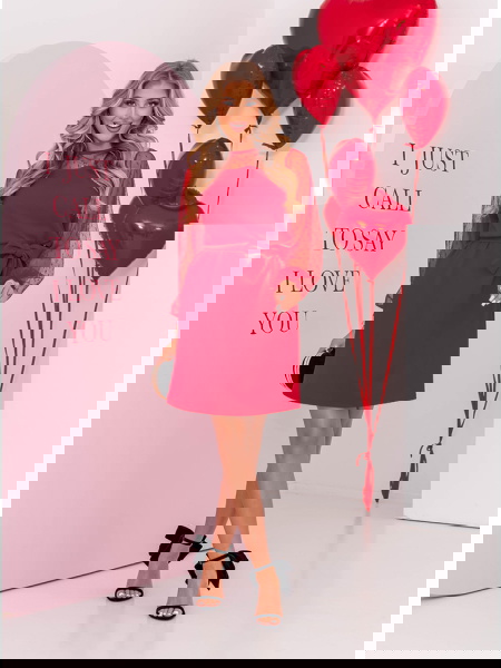 Malinowa sukienka z... 2