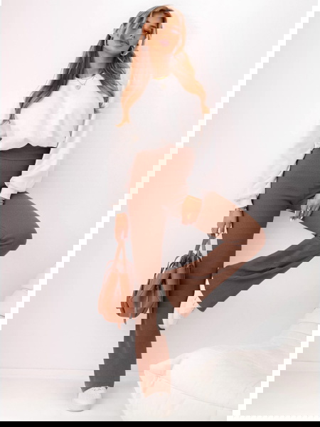 Prążkowane spodnie z... 2