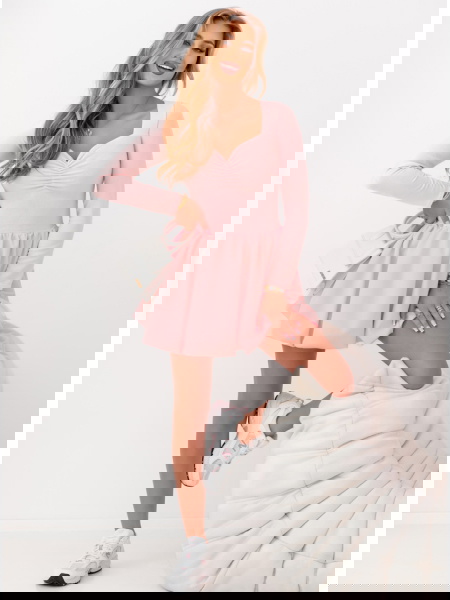 Pudrowa sukienka typu... 2